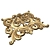 Elegant Carved Plaster Trim Decoration 3D model small image 4