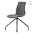 Elegant Zebra Pop Swivel Chair 3D model small image 1