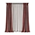  Wide Striped Curtain Fabric 3D model small image 5