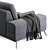 Modern Ron Sofa, 230x102x80 cm 3D model small image 5