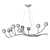 Nature-Inspired Branch Chandelier 3D model small image 2