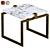  Sleek Macassar & Brass End Tables 3D model small image 3