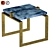  Sleek Macassar & Brass End Tables 3D model small image 6