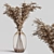 Elegant PomPom Floral Arrangement 3D model small image 1