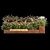 Urban Oasis Bench with Grasses 3D model small image 4