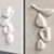 Sculpted Wall Art Symbioses Beige 3D model small image 3