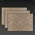 Geometric Jute Rug Set - 4K 3D model small image 5