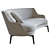 Modern 3D Flexform Guscio Sofa 3D model small image 4