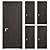 Rocca Anthracite Volhovec Doors 3D model small image 1