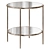 Sybil Round Nickel Sofa Table 3D model small image 1