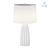 Ella White Table Lamp: Modern Elegance 3D model small image 1