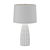 Ella White Table Lamp: Modern Elegance 3D model small image 2