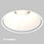 Compact Recessed Downlights for Gypsum Ceilings 3D model small image 2