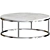  Elegant Marble Top Coffee Table 3D model small image 1