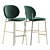 Modern Ines Bar Stool Design 3D model small image 2