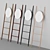 Mid-Century Acacia Ladder with Mirror 3D model small image 3