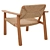 Handwoven Abondance Straw Chair 3D model small image 3