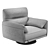 Modern Tampa Swivel Armchair: Luxury Elegance 3D model small image 3