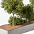  Urban Furniture 51: Bench with Plants 3D model small image 3