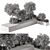  Urban Furniture 51: Bench with Plants 3D model small image 4