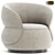  Sleek Modern Clip Armchair Italy 3D model small image 1