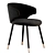 Elegant Velvet Dining Chair Eichholtz 3D model small image 5