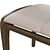 Elegant Solid Walnut Upholstered Bench 3D model small image 4