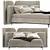 Sleek Lauren Bed Design 3D model small image 2