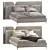 Sleek Lauren Bed Design 3D model small image 3