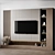 Sleek Geometry TV Wall Mount 3D model small image 3