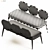 Stylish Grier Cane Bench 3D model small image 4