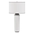 Sleek Nickel Pillar Table Lamp 3D model small image 2