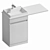 Santa Jupiter Over-Washing Machine Sink 3D model small image 4