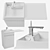 Santa Jupiter Over-Washing Machine Sink 3D model small image 7