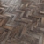 Matte Brown Wood Effect Tiles 3D model small image 1