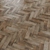 Matte Brown Wood Effect Tiles 3D model small image 2