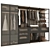 Modern Modular Wardrobe Composition 3D model small image 2