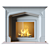 Modern Stone Fireplace with Illuminated Fire 3D model small image 5