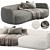 Modern Pacific Sofa by Moroso 3D model small image 1