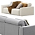  Baivin Soft Light Corner Sofa 3D model small image 4