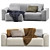  Baivin Soft Light Corner Sofa 3D model small image 6