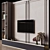 Sleek TV Wall Design - 3dsmax 3D model small image 2