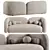 Modern Bodrum Sofa Set Concept 3D model small image 2