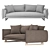 Cozy Deming Pillowback Sofa 3D model small image 2