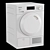 Miele White Washer Dryer Set 3D model small image 3