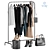 MULIG Floor Clothes Rack 3D model small image 1