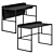 Minimalist Writing Desk Duo 3D model small image 1