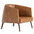 Sleek Modern Armchair 2017 Model 3D model small image 1