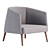 Sleek Modern Armchair 2017 Model 3D model small image 3