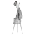 IKEA EKRAR Coat Rack Stand 3D model small image 2